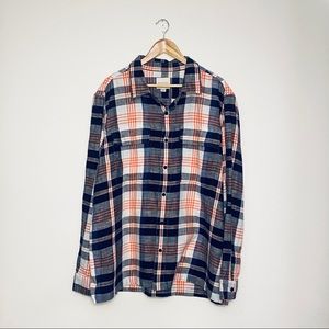 AMERICAN EAGLE | NAVY PLAID FLANNEL - NWT